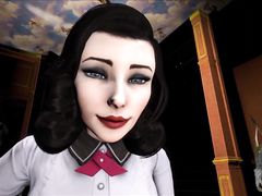 Героини игры "BioShock" трахают членами футанари красотку Элизабет