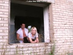 Продажная девочка Оля занимается сексом с двумя русскими пикаперами